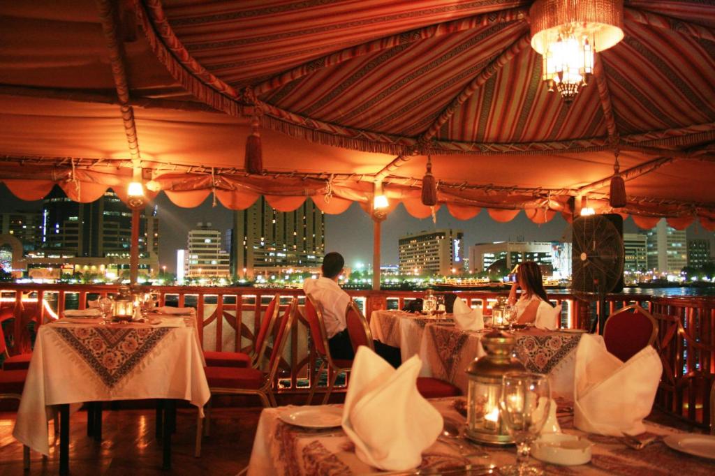 Dho Cruise Dinner in Dubai tours. Kathmandu to Dubai tour Package include the Dho Cruise Dinner